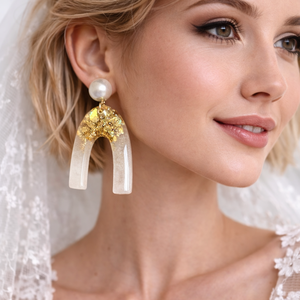 Cercei pentru mireasă-nuntă,party 01973 - accesorii nuntă - bijuterii mireasă - cercei mireasă - Artynos.ro