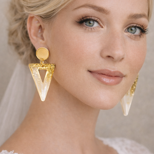 Cercei pentru mireasă-nuntă,party 01975 - accesorii nuntă - bijuterii mireasă - cercei mireasă - Artynos.ro