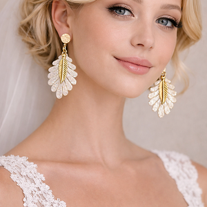 Cercei pentru mireasă-nuntă,party 01976 - accesorii nuntă - bijuterii mireasă - cercei mireasă - Artynos.ro