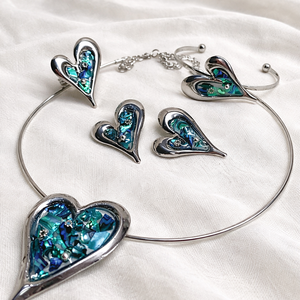  Set bijuterii  cu scoici  Abalone (Paua) 02002 - Artynos.ro