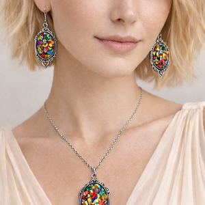 Set bijuterii din rasina 02003 - bijuterii - seturi de bijuterii - Artynos.ro