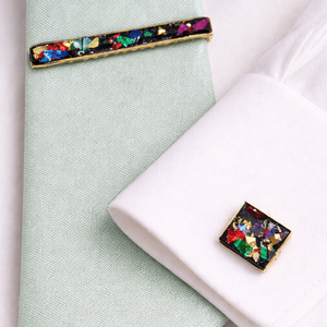  Butoni de cămașă si clemă cravată -Set cadou pentru bărbați 02007 - bijuterii - butoni de manșetă - Artynos.ro