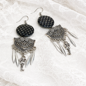 Cercei handmade - bufnita 02009 - Artynos.ro