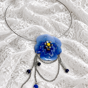 Pandantiv-Brosa ,Panseluta din rasina 02024, Bijuterii, Coliere, Coliere cu pandative, Confectionarea bijuteriilor, Pandantiv-Brosa lucrat manual .Panseluta este un design computerizat, atent transpus in rasina pent..., ARTYNOS