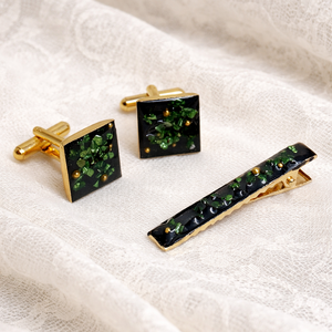 Butoni de cămașă si clemă cravată- cadou pentru bărbați 02025 - bijuterii - butoni de manșetă - Artynos.ro