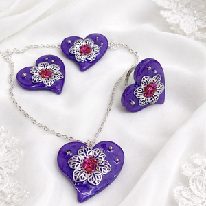 Set bijuterii handmade 02039 - Artynos.ro