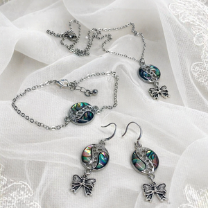 Set bijuterii cu scoici Abalone (Paua) 02058 - Artynos.ro