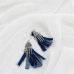 Set bijuterii din denim ( blugi ) 02030 - bijuterii - seturi de bijuterii - Artynos.ro