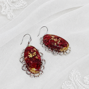Set bijuterii cu Trandafiri 02056 - bijuterii - seturi de bijuterii - Artynos.ro