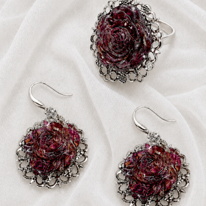 Set Bijuterii rasina si flori 02063 - Artynos.ro