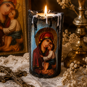 Suport lumanare-religios 02183 - casă & stil de viață - accesorii religioase - binecuvântarea casei - Artynos.ro