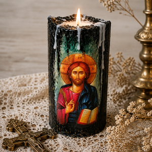 Suport lumanare-religios 02186 - casă & stil de viață - accesorii religioase - binecuvântarea casei - Artynos.ro