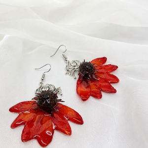 Set bijuterii flori 3D 02226 - bijuterii - seturi de bijuterii - Artynos.ro