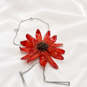 Set bijuterii flori 3D 02226 - bijuterii - seturi de bijuterii - Artynos.ro