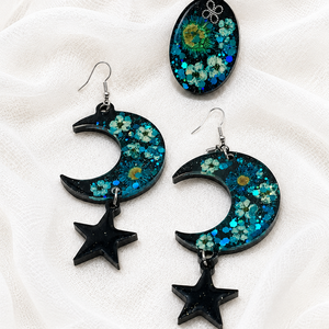 Set bijuterii cu flori 02259 - Artynos.ro