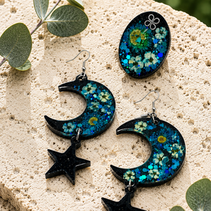 Set bijuterii cu flori 02259 - bijuterii - seturi de bijuterii - Artynos.ro