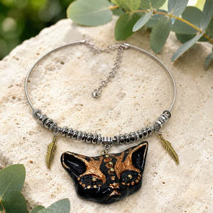 Colier Chocker pisica 02324 - bijuterii - coliere - chockere - Artynos.ro