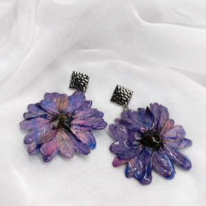 Set bijuterii flori 3D 2358 - bijuterii - seturi de bijuterii - Artynos.ro