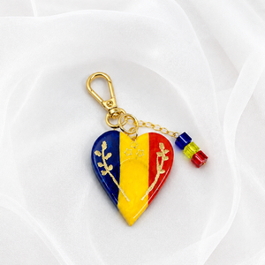 Worry Stones- Breloc Tricolor Românesc 02456 - genți și portofele - accesorii genți - breloc - Artynos.ro