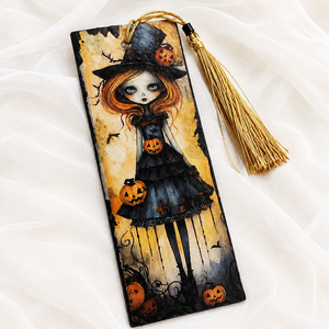 Semn carte Hallowenn 02464 - cărți și creații cu tematică muzicală, cadouri - semn de carte - Artynos.ro