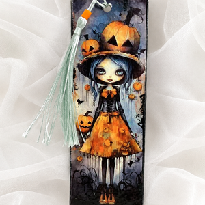 Semn carte Hallowenn 02469 - cărți și creații cu tematică muzicală, cadouri - semn de carte - Artynos.ro