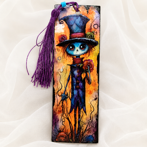 Semn carte Hallowenn 02470 - cărți și creații cu tematică muzicală, cadouri - semn de carte - Artynos.ro
