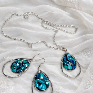 Set bijuterii Abalone ( Paua ) 02525 - bijuterii - seturi de bijuterii - Artynos.ro