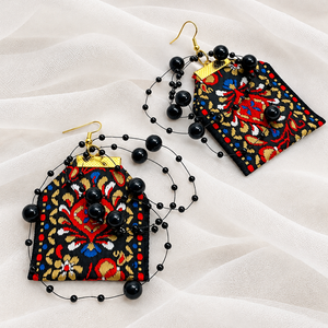 Cercei Boho 02199 - bijuterii - cercei - cercei lungi - Artynos.ro