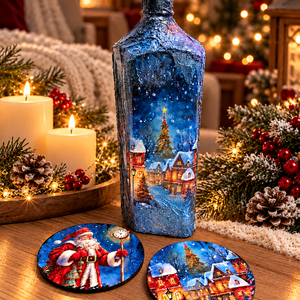 Set cadou de Crăciun 02570 - crăciun - decorațiuni de crăciun de casă - decor pentru masă de crăciun - Artynos.ro