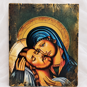 Icoana pe lemn ars 02582 - casă & stil de viață - accesorii religioase - binecuvântarea casei - Artynos.ro