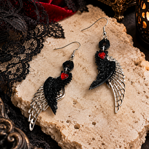 Cercei Gothic Romantic 02585 - bijuterii - cercei - cercei din rășină - Artynos.ro