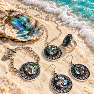 Set bijuterii Abalone 02600 - bijuterii - seturi de bijuterii - Artynos.ro