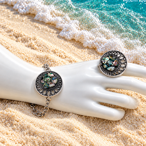 Set bijuterii Abalone 02600 - bijuterii - seturi de bijuterii - Artynos.ro