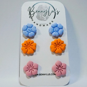 Set Cercei Handmade Lut Polimeric Bouquet, Bijuterii, Cercei, Cercei si ornamente pentru urechi, Altele, Confectionarea bijuteriilor, ARTYNOS