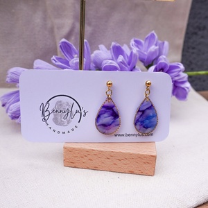 Cercei Handmade Lut Polimeric Elyra, Bijuterii, Cercei, Cercei agățați, Altele, Confecționarea bijuteriilor, ARTYNOS