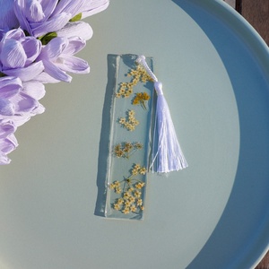Semn de carte Handmade Rasina Flori Uscate Bookmark - O, Carti si creatii cu tematica muzicala, cadouri, Semn de carte, Altele, Confectionarea bijuteriilor, ARTYNOS