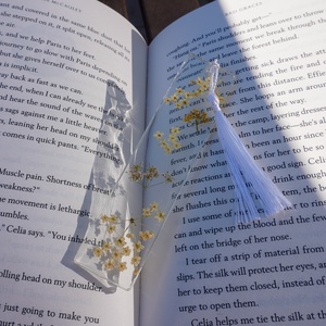 Semn de carte Handmade Rasina Flori Uscate Bookmark - O - cărți și creații cu tematică muzicală, cadouri - semn de carte - Artynos.ro
