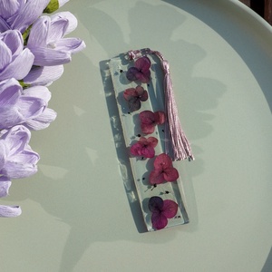 Semn de carte Handmade Rasina Flori Uscate Bookmark - T - cărți și creații cu tematică muzicală, cadouri - semn de carte - Artynos.ro