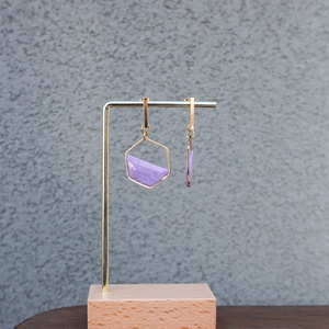 Cercei Handmade Lut Polimeric Aura Jumatate - bijuterii - cercei - cercei agățați - Artynos.ro