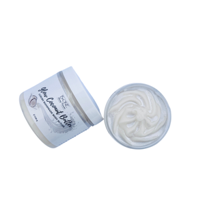 Glow Coconut Butter  Luxury Handmade Body Butter  150g - baie și frumusețe - accesorii de îngrijire personală - loțiune de corp, unt de corp - Artynos.ro