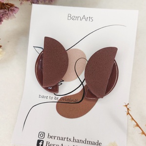 Cercei Eleganti Statement bordo ( Burgundy), design rafinat - bijuterii - cercei - cercei din rășină - Artynos.ro