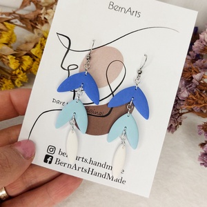 Cercei Lungi - Efect de Degradé Albastru - Feminin - bijuterii - cercei - cercei lungi - Artynos.ro