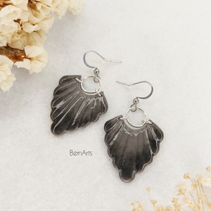 Cercei Negru-Gri Minimalist - Design Simplu - Pentru zi de zi, Bijuterii, Cercei, Cercei lungi, Confectionarea bijuteriilor, Altele, ARTYNOS