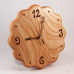 Ceas de perete din lemn, ceas din lemn rustic, -  - Artynos.ro