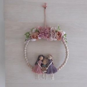 Decor de perete fuzzy, frați și surori macramé pentru copii -  - Artynos.ro