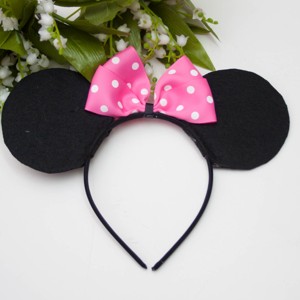 Bentita Minnie Mouse, bentita cu urechi - Roz, , , ARTYNOS