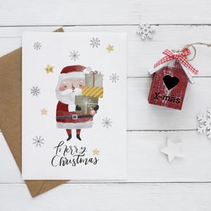 Carte postala de Craciun pentru copii, felicitare, set cadou de 4, , , ARTYNOS