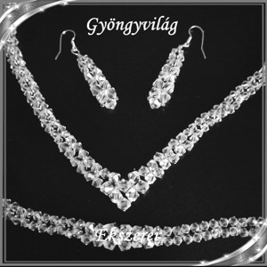 Set de bijuterii pentru nuntă, mireasă, casual, cristal Swarovski SSZE-SW03-1 5328 -  - Artynos.ro