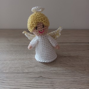 Inger Amigurumi, , , Acest inger poate fi un ornament foarte frumos pentru bradul de Craciun sau doar ca decor pentru fe..., ARTYNOS