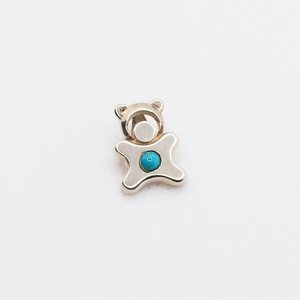 Animal-shaped, handmade silver pendant with turquoise stone for children, Accessorii si unelte, Accesorii decorative, Figurine, Confectionarea bijuteriilor, ARTYNOS